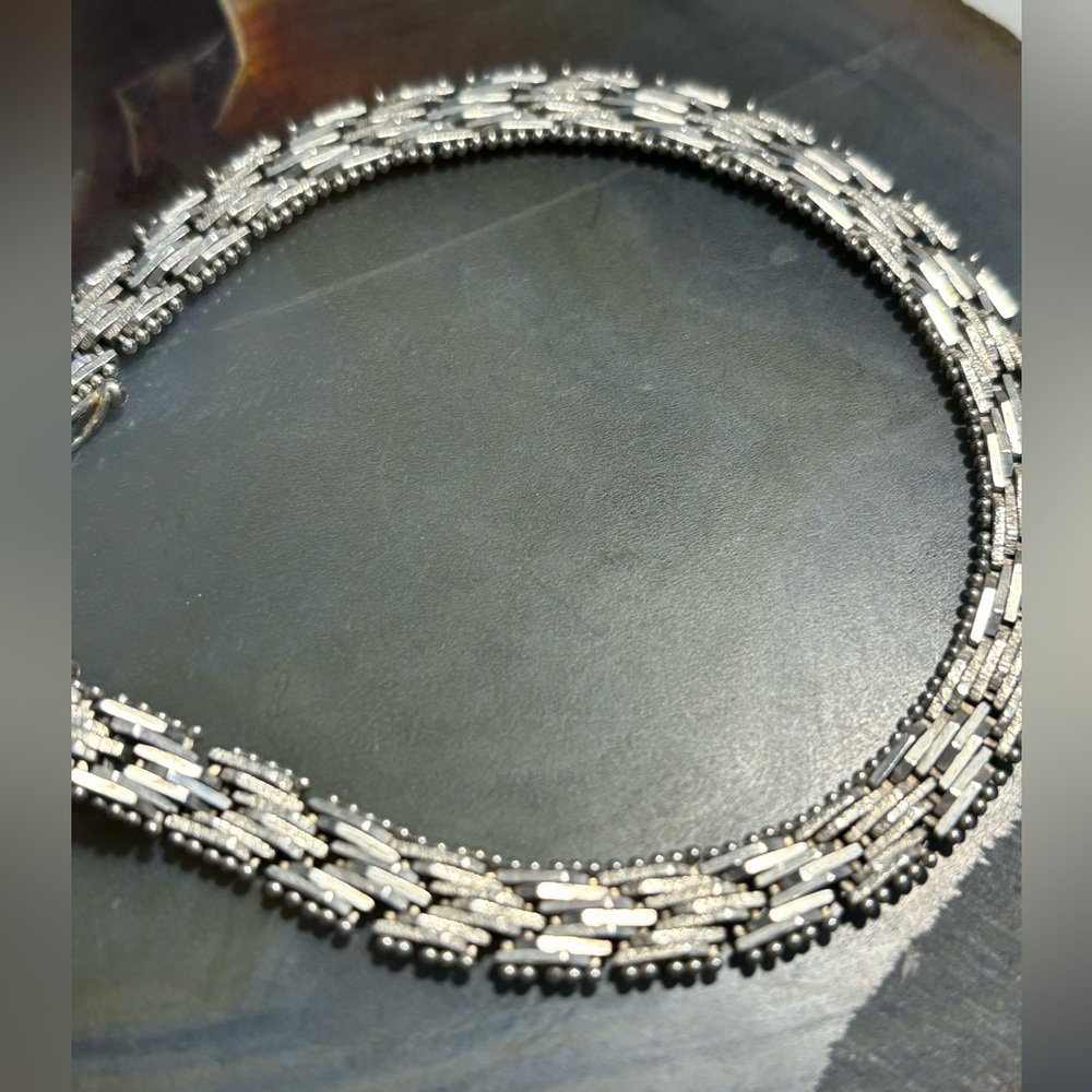 Solid Silver Italian Rocco Bracelet - image 2